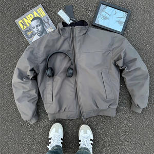 سترة أمريكية للرجال ياقة واقفة ، طيار ، سترة بيسبول للدراجات النارية ، للخريف والشتاء - Product Image 2