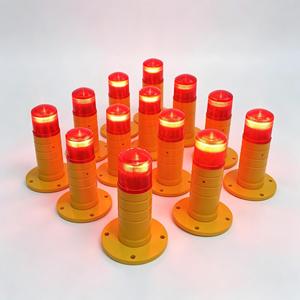 Luz de obstrucción para edificios de gran altura, baja intensidad 32cd, con alarma BMS IR de combustión constante, fotosensor y función automática nocturna para grúas torre - Product Image 6