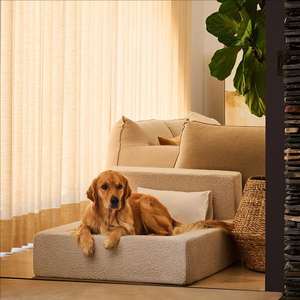 Großhandel Luxus Custom Großes Hunde bett Neues Design Wasserdicht Abnehmbare Ortho pä dische Matratze Couch Memory Foam Boucle Wolle Reptilien - Product Image 3