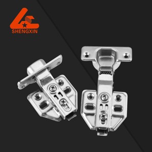 Furniture Hardware Fitting 35mm ordinary Iron Clip On Full Overlay Concealed Hinges Cabinet Door