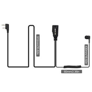 Retevis Walkie Talkie Earphone In Ear Type Dual Pin Retractable Cable Left Right Ear Compatibility - Product Image 3