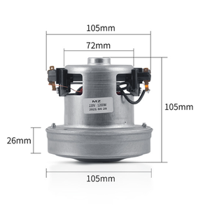 800W 1000W 1200W 1400W 1600W 24Kpa 강력한 산업 진공 청소기 모터 - Product Image 4