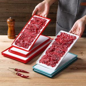 Platos de melamina Keboya rectangulares de color sólido para servir en restaurantes de hot pot y barbacoa. - Product Image 3