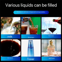 Machine de remplissage industrielle à quatre têtes de 5 litres pour l'alcool, les spiritueux, la sauce soja, le vinaigre, l'huile en bouteilles pour les applications de boissons