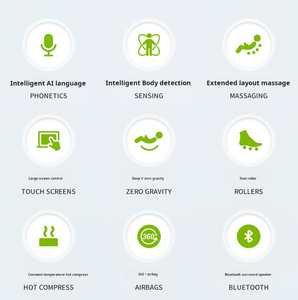 C98 OEM 3D silla eléctrica de gravedad cero 4D masaje de cuerpo completo Shiatsu calefacción raspado portátil plegable L silla de masaje de pista - Product Image 4