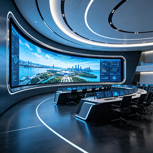 จอแสดงผล LED ทรงกระบอกในอาคาร XOB P2.5 โมดูลแบบยืดหยุ่น 360 องศา °   จอ LED แบบเสาสำหรับโฆษณาในห้างสรรพสินค้า - Product Image 3