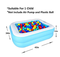 Piscine gonflable pour bébé, piscine gonflable en PVC pour adultes, famille pour enfants, extérieur, intérieur, fête d'eau d'été