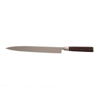 Couteaux à trancher de Chef, lame en acier 1.4116 couteaux à Filet de poisson avec manche en bois Rose de 12 pouces