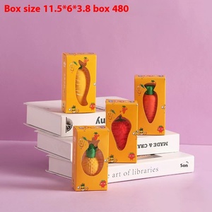 Netter Cartoon Obst Radiergummi Set Große Karotte TPR 3D Gummi Radiergummi für Kinder Spielzeug für Schüler Briefpapier Geschenk - Product Image 4