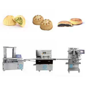 Small Full Automatic Encrusting Forming Mamoul Cookies Dates Maamoul Mooncake Encrusting Machine