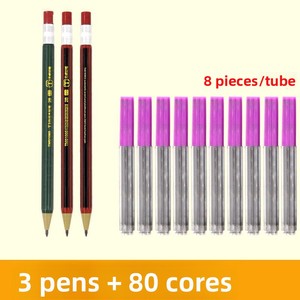 Bút Chì lục giác với độ cứng HB tẩy đỏ và đen để học phác thảo và vẽ - Product Image 4