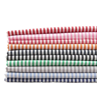 Tissu Textile Rayé Uni Tendance Style Campagne 60% Polyester 40% Coton Teint en Fil pour Confection de Robes