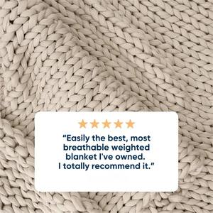 <span class=keywords><strong>Manta</strong></span> ponderada de punto transpirable, <span class=keywords><strong>manta</strong></span> de gravedad de enfriamiento de estructura abierta para calurosos durmientes, alivio de la ansiedad de verano - Product Image 5