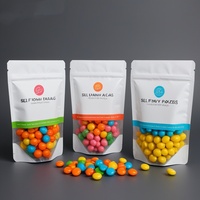 Sacs d'emballage biodégradables pour thé noir et café, sachets en mylar, aluminium givré, nourriture pour bébés, chewing-gum, nourriture pour animaux de compagnie, 100 pièces