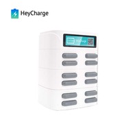 Estación de carga de teléfono móvil público habilitado con código QR de 8 ranuras con Banco de carga de alquiler de Wifi 4G y soporte de Powerbank compartido de pantalla