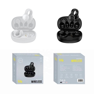 Casque <span class=keywords><strong>audio</strong></span> sans fil à conduction osseuse à clipser, équipement <span class=keywords><strong>audio</strong></span>, oreille ouverte, stéréo sport, clip d'oreille avec micro, écouteurs - Product Image 6