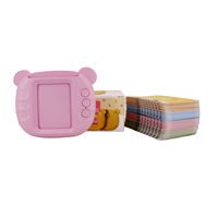 Machine d'apprentissage interactive personnalisée en forme d'ours avec cartes flash parlantes, jouet éducatif bilingue pour enfants d'âge préscolaire OEM ODM