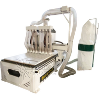 Machine multi-têtes de routeur 3D CNC, haute efficacité, prix le plus bas