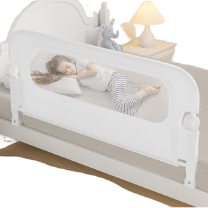 Recinto per Bambini BAB WAY BBPL-4, Barriera di Sicurezza in Plastica per Letti Singoli/Matrimoniali/Queen/King/a <span class=keywords><strong>Castello</strong></span>, Protezione Laterale per Bambini 120x81 cm - Product Image 1