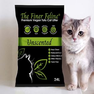 Litière pour chat au tofu sans poussière écologique parfumée à la lavande amidon de maïs biodégradable disponible tailles 6L 24L pour chatons - Product Image 4
