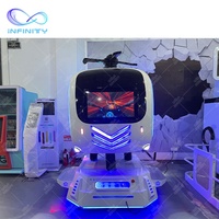 Vente chaude vr simulateur de vol hotting simulateur de vol 9d vr jeu de tir simulateur de vol hélicoptère 9d vr à vendre