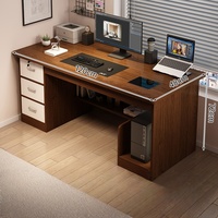 Bureau d'ordinateur simple avec tiroir verrouillable pour la maison, l'étude ou la chambre à coucher, pour l'écriture des étudiants