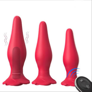 Juego de Tapones Anales de Alta Calidad con Forma de Rosa para Principiantes, Tapón Anal para Mujeres - Product Image 1