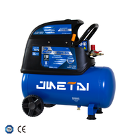 Compresseur d'air portable à piston, refroidi par air, à entraînement direct, lubrifié à l'huile, 50L, 2HP, 1.5HP, pour peinture industrielle et gonflage de pneus