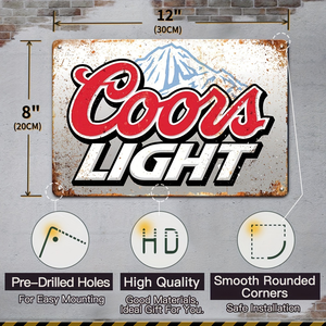 Juego de Letreros Metálicos Vintage de <span class=keywords><strong>Cerveza</strong></span> y Vodka, Decoración Retro de Pared con Marcas como Titos y Coors para Bar o Cuarto de Hombre - Product Image 2