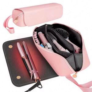 Estuche de viaje portátil para mujeres, para herramientas de peinado, de poliéster, para rizador de pelo, bolsa de viaje para herramientas de peinado. - Product Image 1