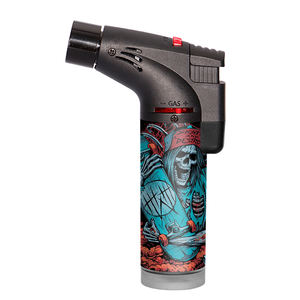 2025 nouveauté Logos personnalisés barbecue puissant rechargeable briquet torche oblique à flamme unique pour la vente en gros avec boîte d'affichage - Product Image 1