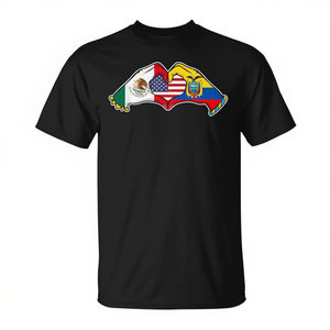 Camiseta Heart Hands México Ecuador Estados Unidos - Product Image 2