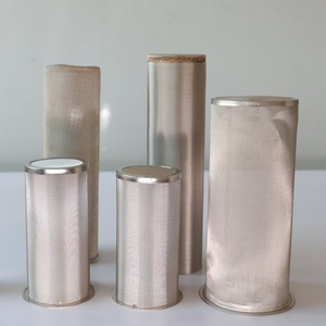 Cilindro de filtro de malla de alambre tejido de acero inoxidable, tubo de filtración porosa sinterizada de múltiples capas, unión por difusión, OEM personalizado - Product Image 1