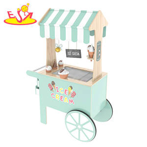 어린이를위한 새로운 디자인 놀이 음식 나무 아이스크림 카트 장난감 W10A146 - Product Image 3