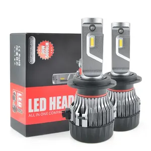 Ampoules de voiture M2 80W 16000lm Mini LED H4 Ventilateur de phare Refroidissement H11 H7 H4 Canbus Phare LED de voiture