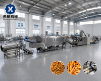 Extrudeuse de frites frites, machine de fabrication de snacks, bugles de friture extrudés automatiques, machine à snacks, bouffée de maïs