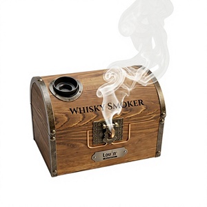 Lovin <b>Whisky</b> Smoker Wooden Chest Vintage Bar Accessory Reusable Smoke Generator for Whiskey - Product Image 1