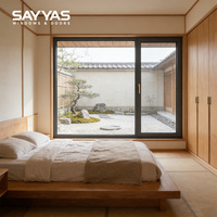 Ventana Abatible de Aluminio SAYYAS GR75-IW con Certificación CE, Eficiente Energéticamente para Edificios Residenciales