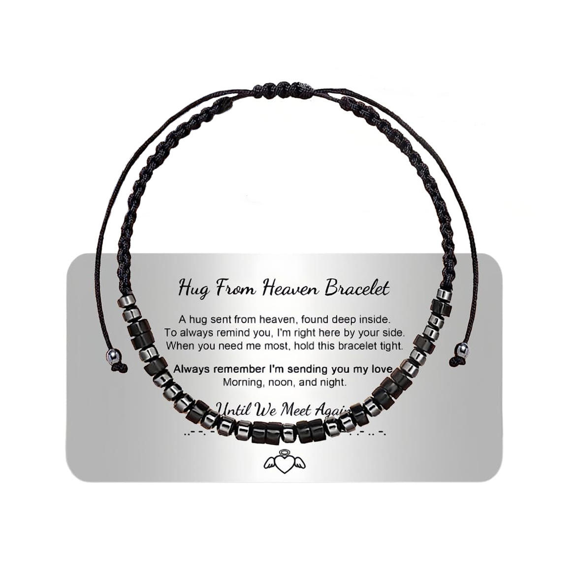 Bracelet en acier avec plaque et mot de passe