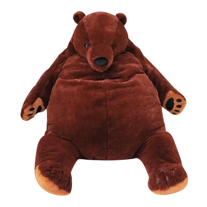 Оптовая Продажа с индивидуальным логотипом производителя, подарок для детей, мягкие плюшевые гигантские большие коричневые плюшевые игрушки, мягкие животные, медведь Djungelskog