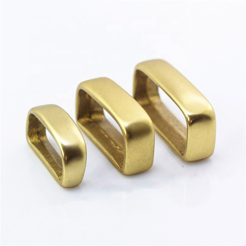 Meetee F1-84 Pure Brass Belt Accessories Ring Brass Loop Belt Buckle