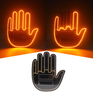 Funny Middle Finger Gesture Light pour voitures Remote Road <span class=keywords><strong>Rage</strong></span> Signs Car Finger Accessory - Product Image 2