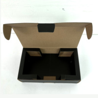 Emballage en carton pliable noir de haute qualité fabriqué en Chine pour l'électronique et les boîtes de papier