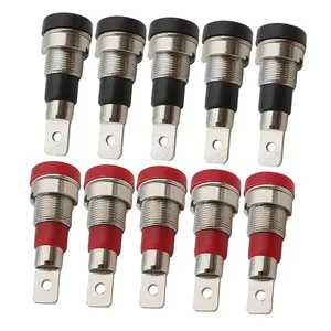 4mm Banana Female Socket Jack Panel Mount Binding Post Connector for 4mm Banana Plug Red Black