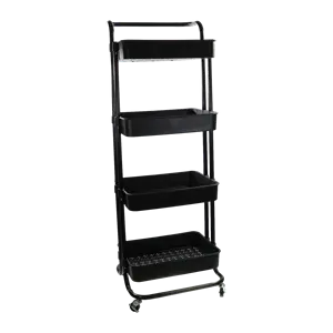 Thuis Keuken Organizer 4 Tiers Beweegbare Rollende Opslag Rek Trolley Utility Karren Met Wielen