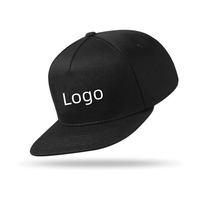 Chapeau Snapback 5 panneaux de haute qualité à bord plat Casquette de protection solaire respirante à fermeture arrière réglable personnalisée pour les sports quotidiens