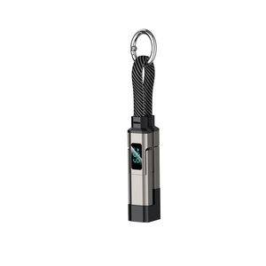 Nuevo Cable de Carga Rápida USB C 4 en 1 con Pantalla LED, Cable Trenzado Portátil de 65W 27W de 0.2M con Correa para Llavero para <span class=keywords><strong>iPhone</strong></span> - Product Image 1