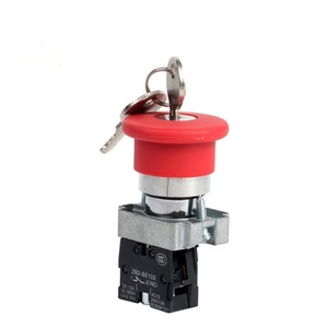 Interruptores de botón pulsador de Metal con reinicio automático, interruptor de botón de parada de emergencia rojo con forma de seta grande de 60mm, 2 unidades - Product Image 5