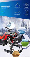 Quad convertible 125CC à essence, adapté à la plage et à la neige, ATV tout-terrain pour les loisirs en plein air