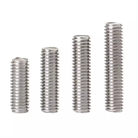 Stainless Steel Threaded Rods M3-M20 1M Length High Quality DIN 975 Customized Threaded Bars Corrosion Resistant